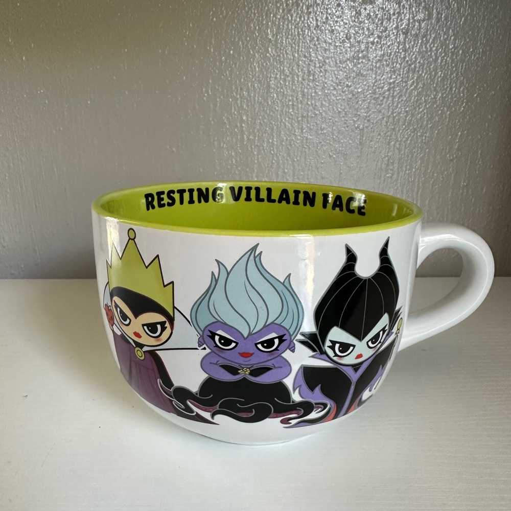 Disney Villains Resting Villain Face Ceramic Soup Coffee Mug